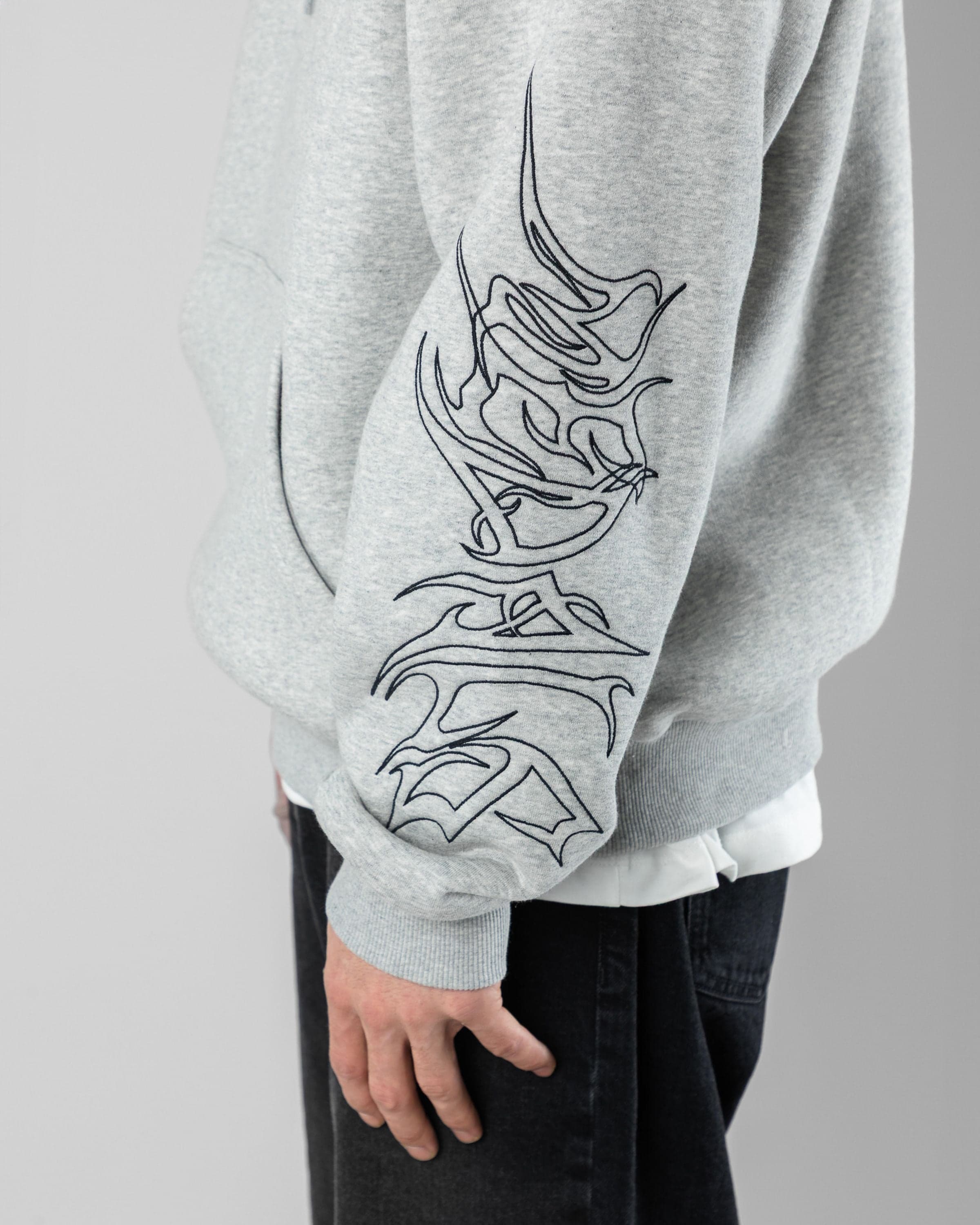 Sin Hoodie Beyond Medals Snowboard & Streetwear Embroidery detail image