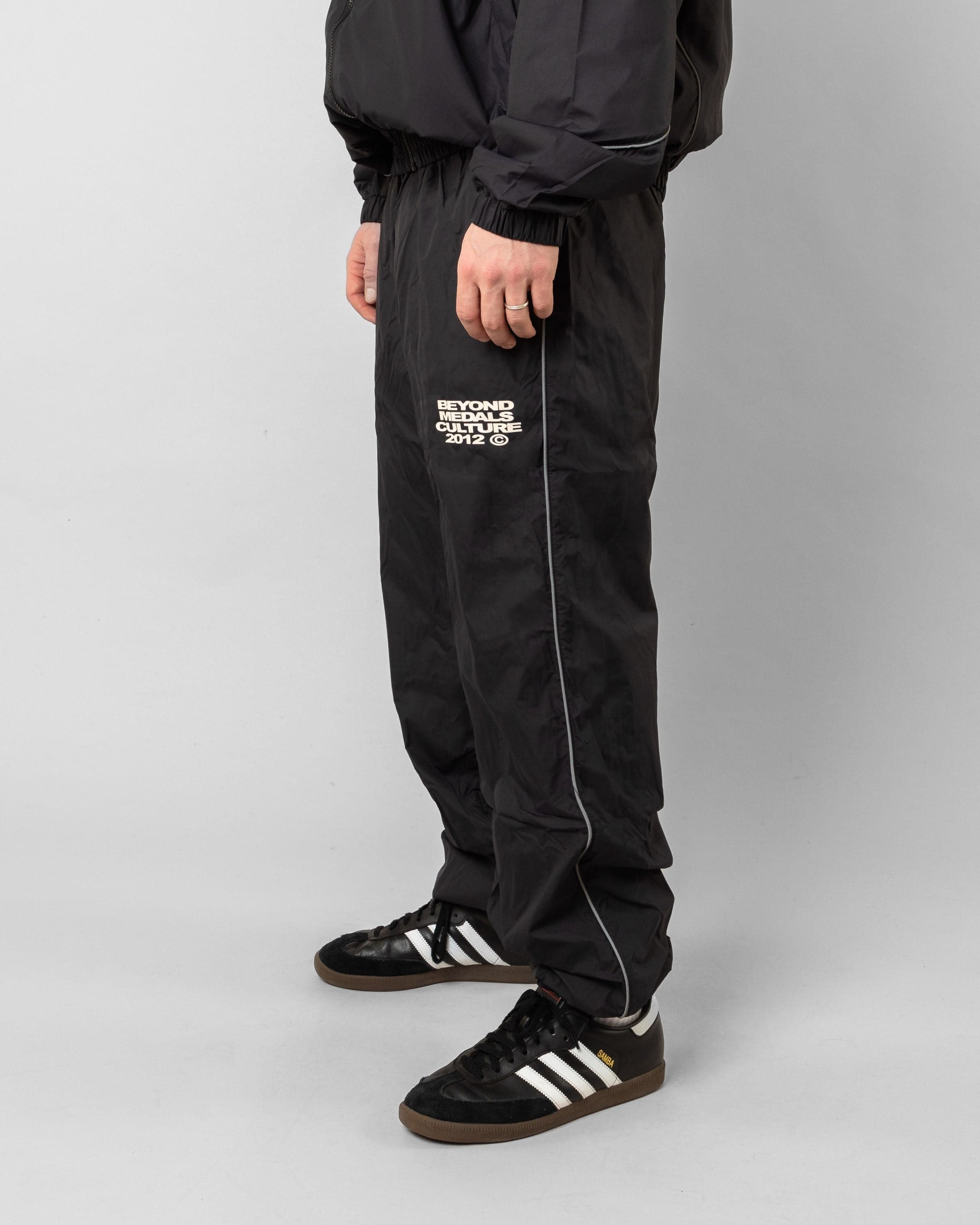 Breathable windbreaker pants, Windbreaker Pant in black worn by model, Beyond Medals, 2024