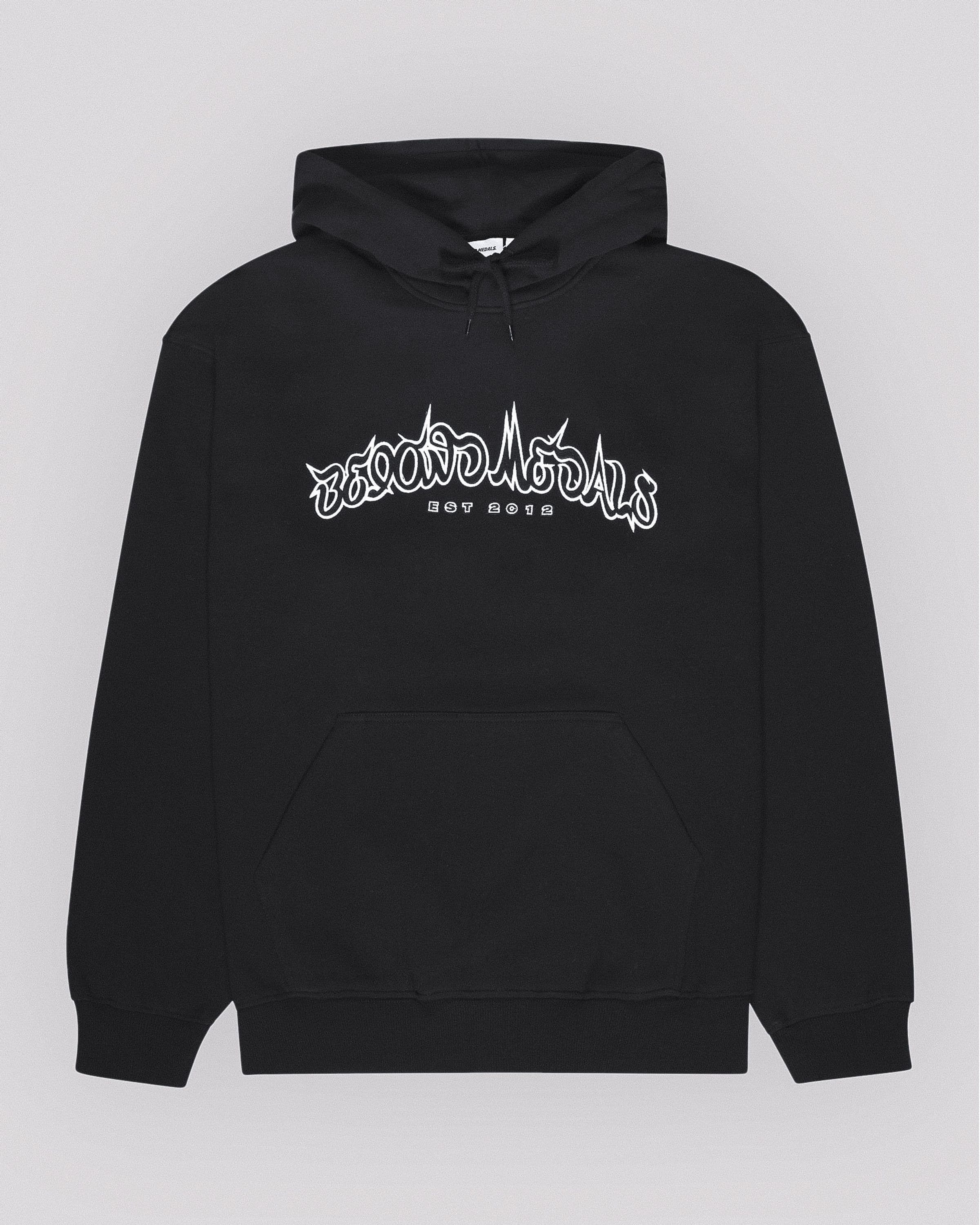 Spike Hoodie Black